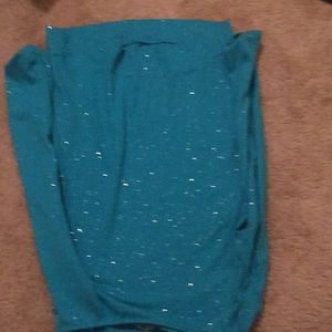 Blue long sleeve with glitter